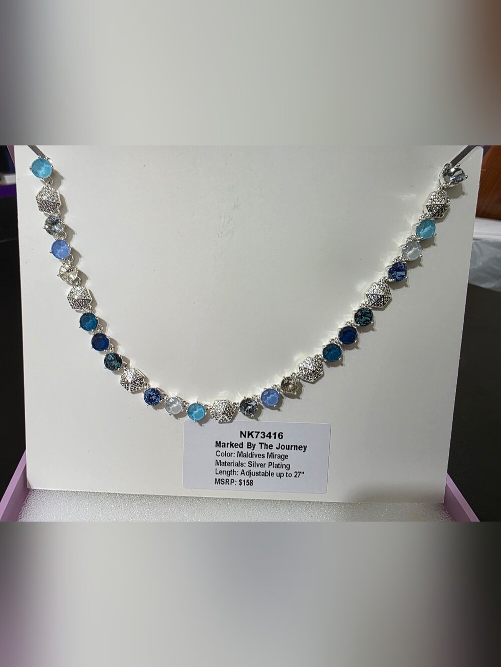 Maldives Mirage Silver-Plated Jewel Candy Necklace